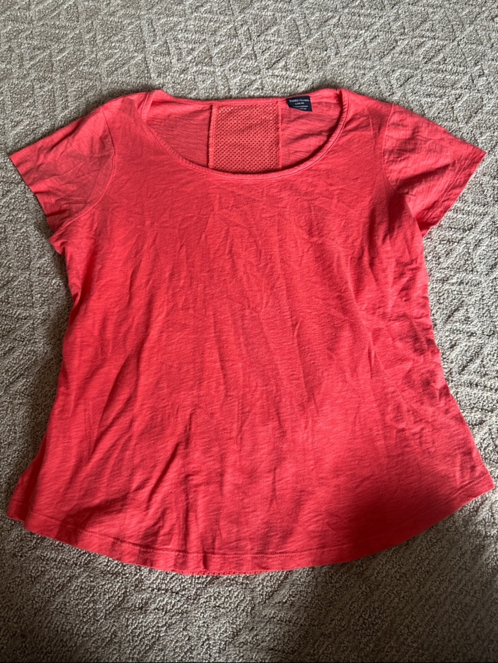 Faded Glory Coral Scoop Neck Short Sleeve Top